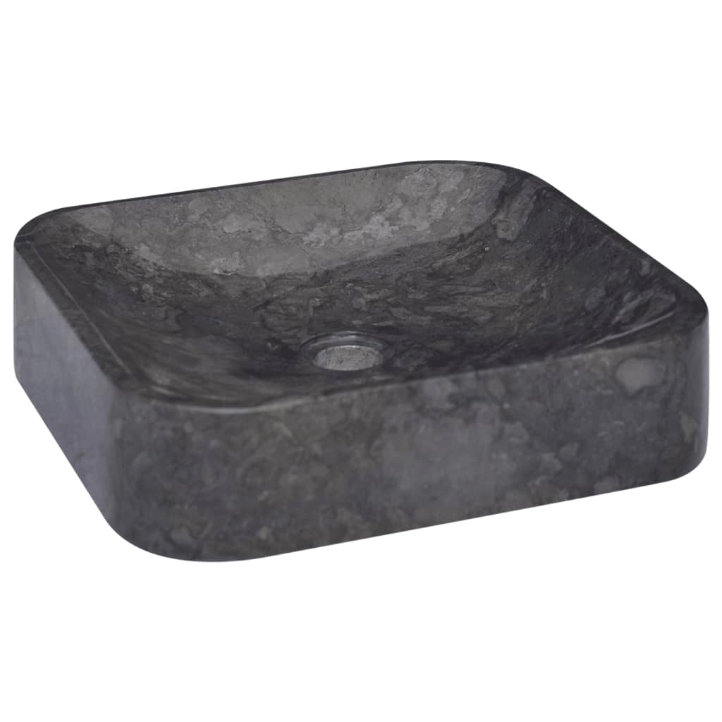 Lavabo da bagno lavabo da appoggio per WC lavabo da bagno lavabo da bagno interno casa 40 x 40 cm marmo nero 02_0002825