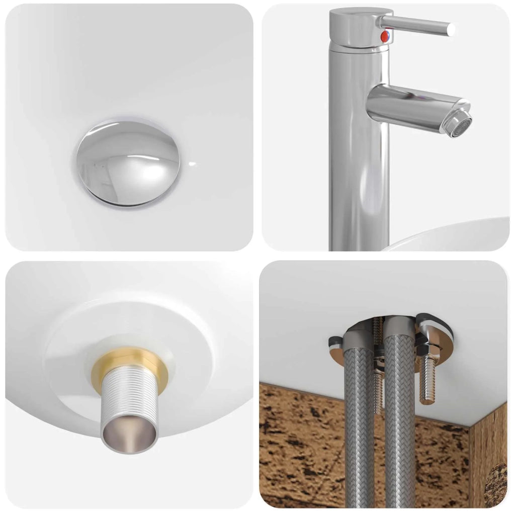 Set di Armadi da Bagno 3 pz Legno antico 49,5 x 44,5 x 65 cm 3405695