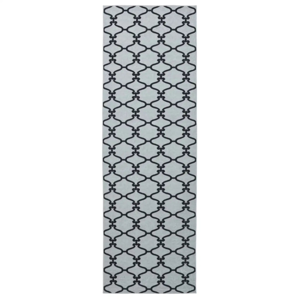 Runner Tappeto ORIZ 1150 gsm Motivo in rete nera 42045469