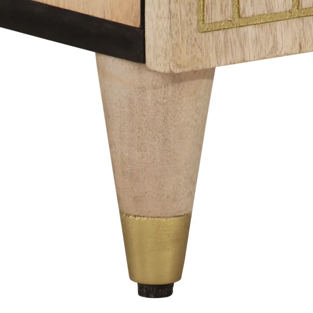 Mobile Porta TV-Mobile per TV-Credenza TV 100x33x46 cm in Legno Massello di Mango 234051