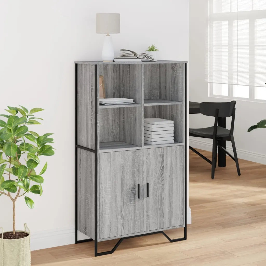 Credenza Grigio Sonoma 79,5x35,5x137,5 cm in Truciolato