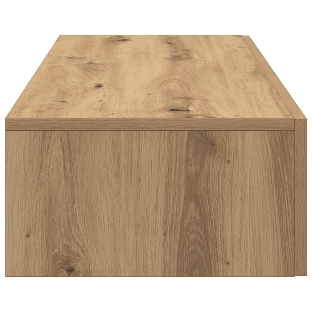 Scaffale a Parete con Cassetti Rovere 60x26,5x15 cm Truciolato 859976