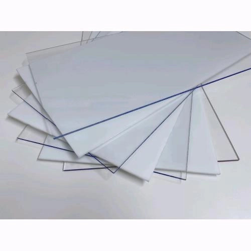 Vetro Sintetico Pretagliato Liscio Bianco Opalino 50x25 cm da 2mm Termoformabile
