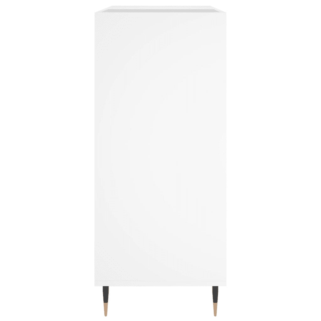 Mobile Porta Dischi Bianco 84,5x38x89 cm in Legno Multistrato 831764