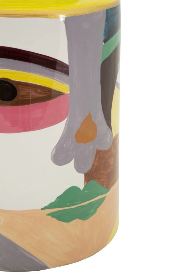 Vaso Piccassy Color Top Ø19x28 cm in Ceramica Multicolor