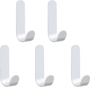 5 pezzi di chiodi adesivi in acciaio inossidabile - grucce di appoggio - chiodi adesivi per parete - chiodi per asciugamani - senza perforazione - per bagno e cucina