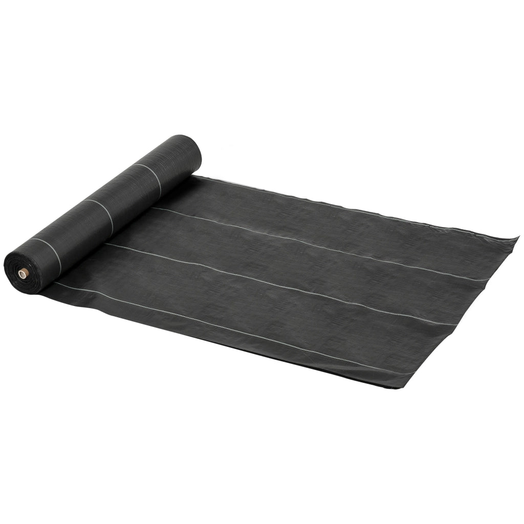 EasyComfort Telo Pacciamatura 50x2m 100g/m² Telo Anti Erbacce Telo Nero per Orto, Serra, Giardino Drenante e Traspirante con Quadrettatura