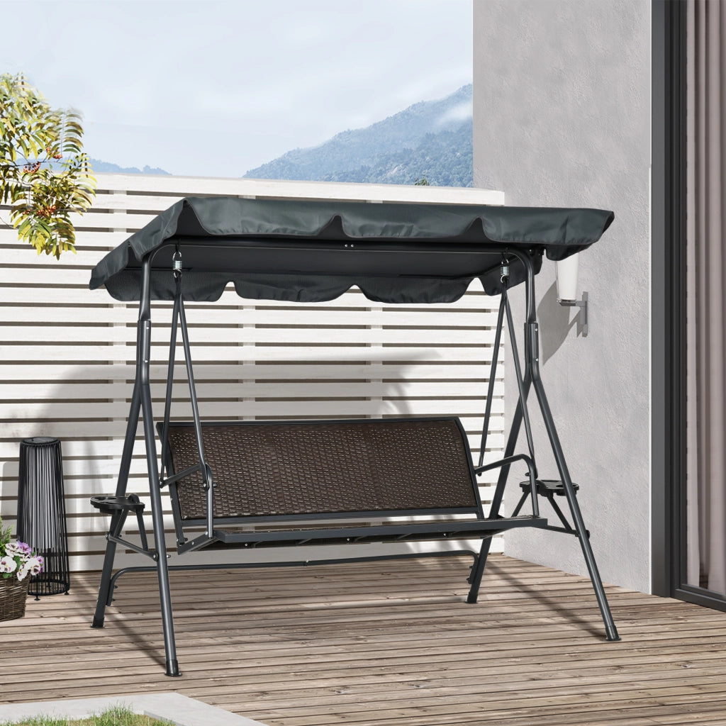 Amaca da giardino 3 posti ¨C zephmum ¨C grigio