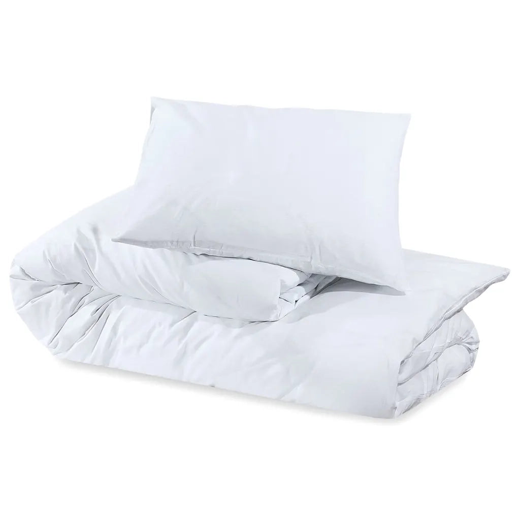 Set Copripiumino Bianco 220x240 cm in Cotone CFW6830731