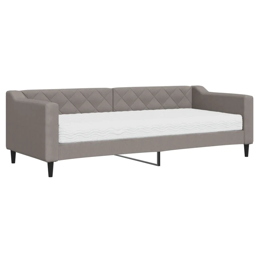 Divano letto | Sof¨¤ letto | Letto singolo con Materasso Tortora 80x200 cm in Tessuto