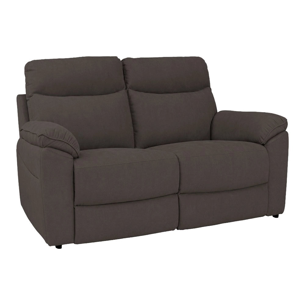 Divano 2 Posti Lineare in Tessuto Antimacchia Grigio Elefante - Modello Bostonfix Mozart 160 cm