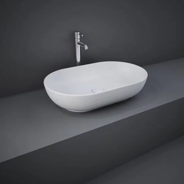 RAK LAVABO DA APPOGGIO FEELING OVALE 55CM BIANCO
