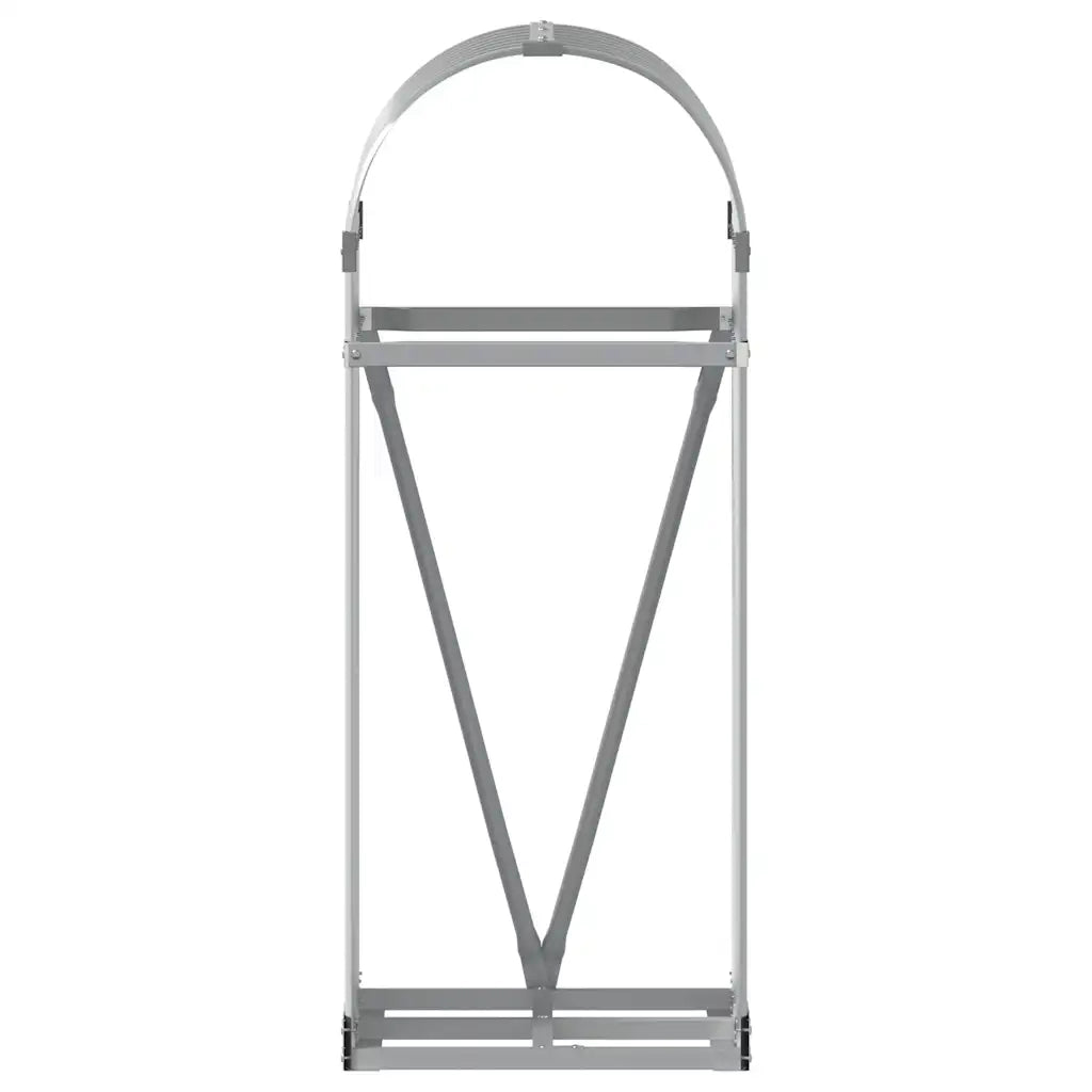Portaceppi Grigio Chiaro 40x45x100 cm in Acciaio Zincato