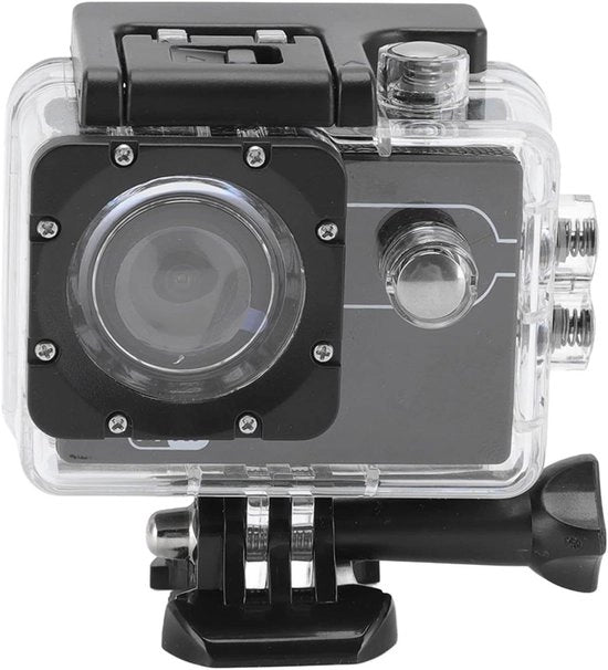 Sportcamera acquatica 4K alta definizione con connessione WiFi - applicazione disponibile - per immersioni subacquee e attività all'aperto - obiettivo grandangolare 170 gradi.
