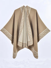 Mantella/sciarpa da donna in cashmere caldo per autunno/inverno con spacchi - Sciarpa alla moda