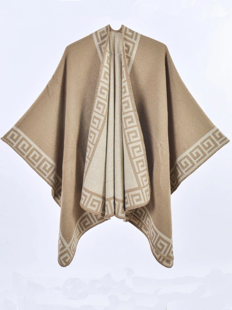 Mantella/sciarpa da donna in cashmere caldo per autunno/inverno con spacchi - Sciarpa alla moda