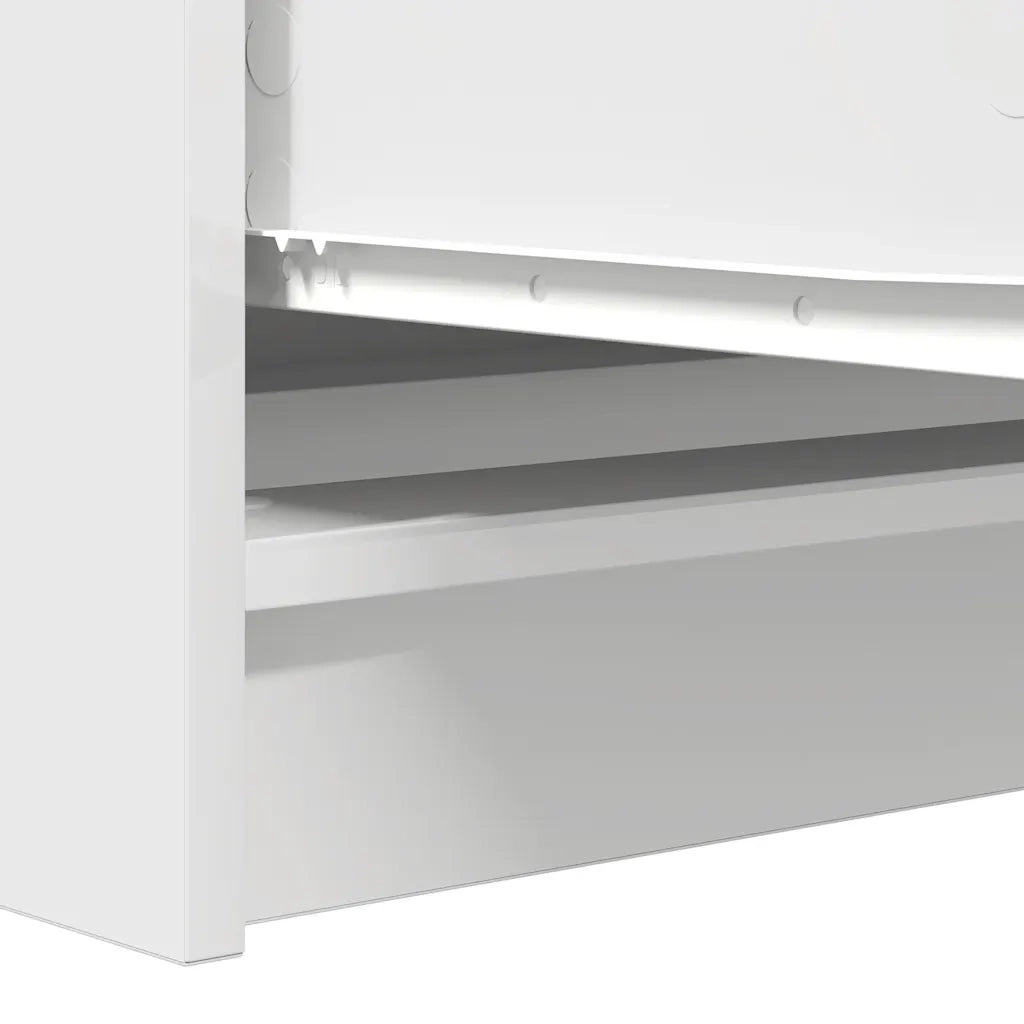Credenza Bianca 100x35x76 cm in Legno Multistrato 3328498