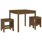 Set da Bistrot da Giardino 3 pz | Set Salotto da Giardino ambra in Legno Massello di Pino