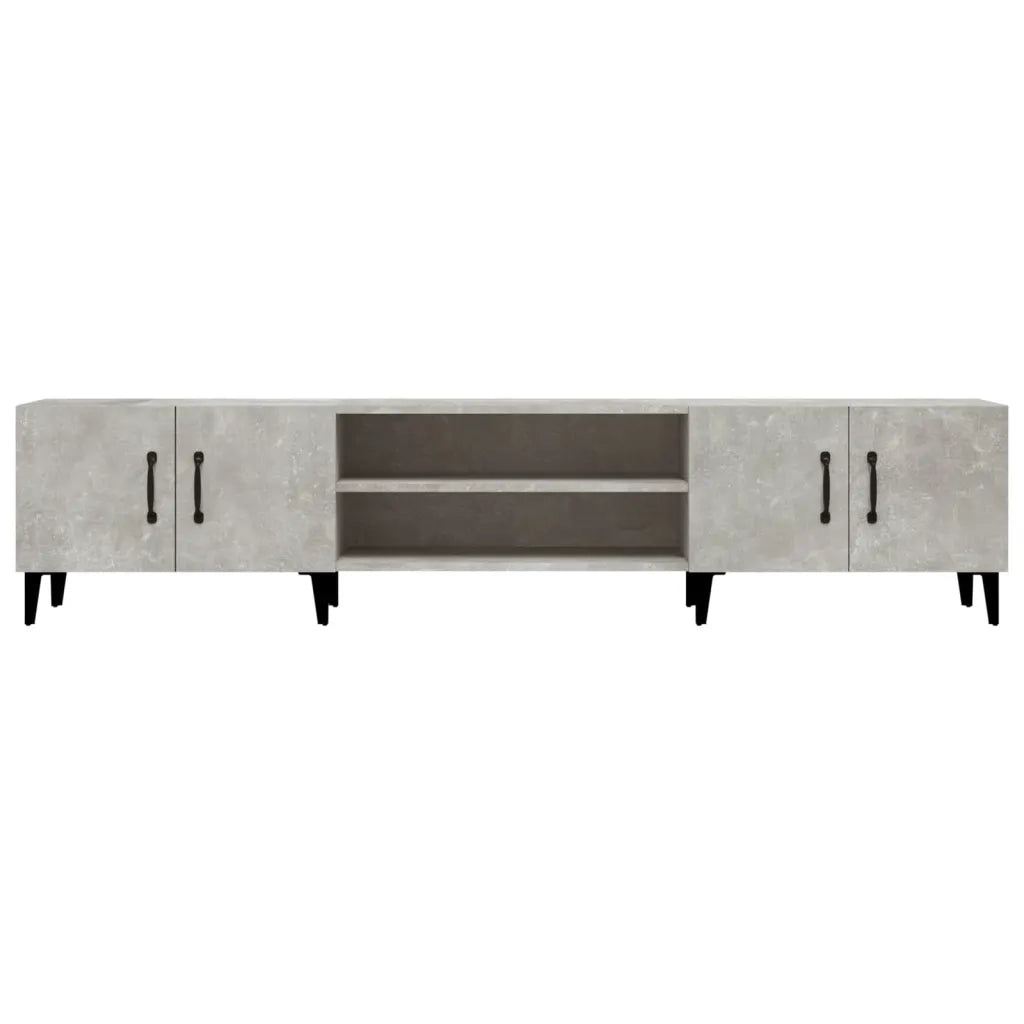Mobile TV | Armadietto TV | Mobile Porta TV Grigio Cemento 180x31,5x40 cm Legno Multistrato