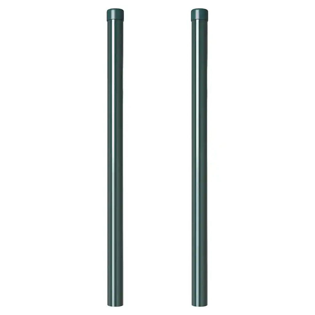 vidaXL Pali per Recinzione 2 pcs Verde 90 cm