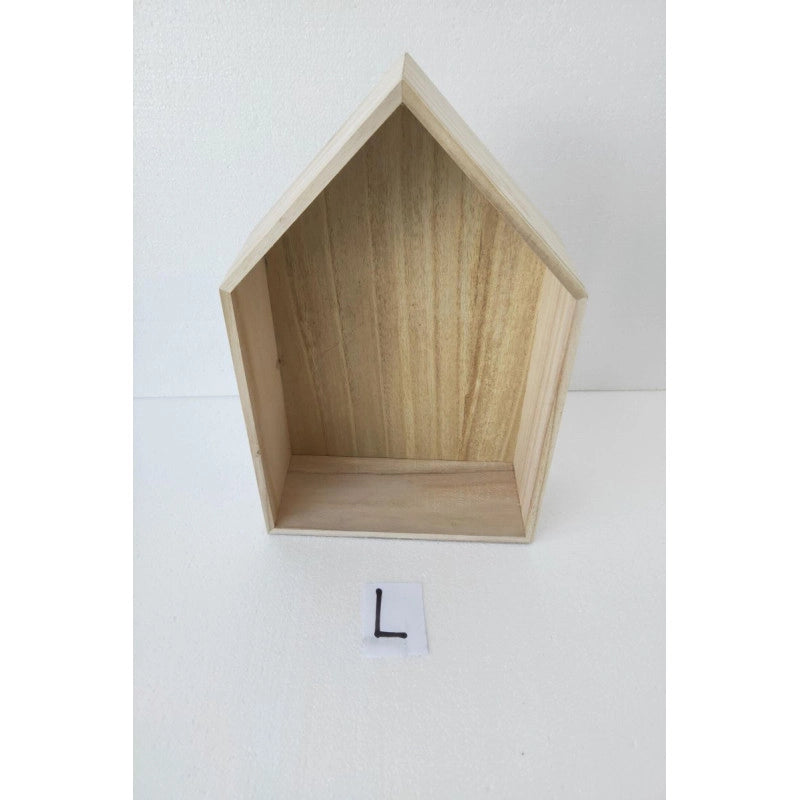 Set di 4 Mensole Casetta L:26 5x10x35cm