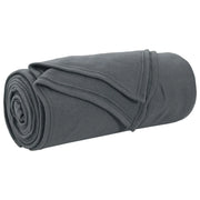 Coperte da Pile 24 pz Grigio scuro 240 x 220 cm Panno