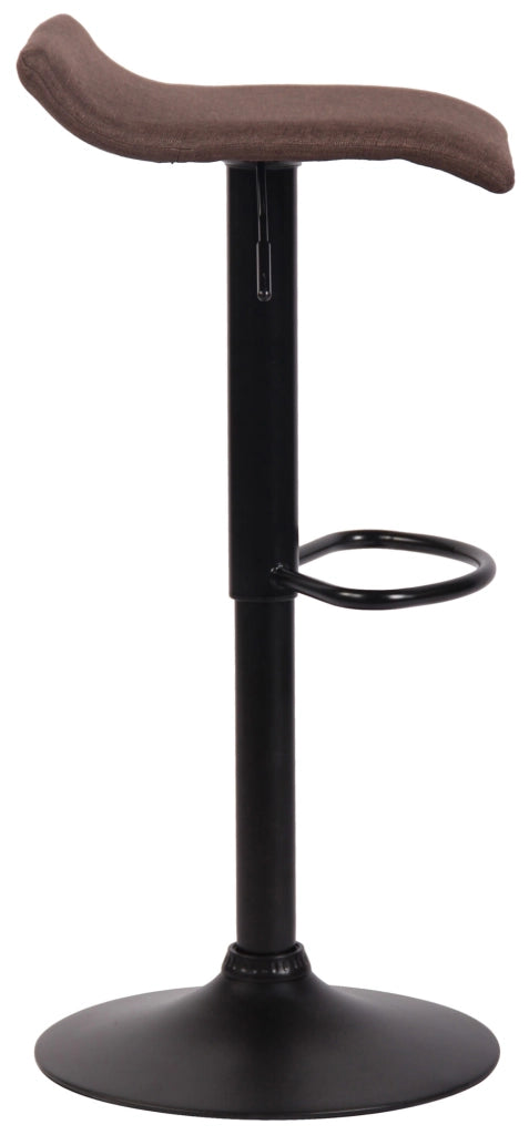 Sgabello Dyn V2 in tessuto marrone,nero