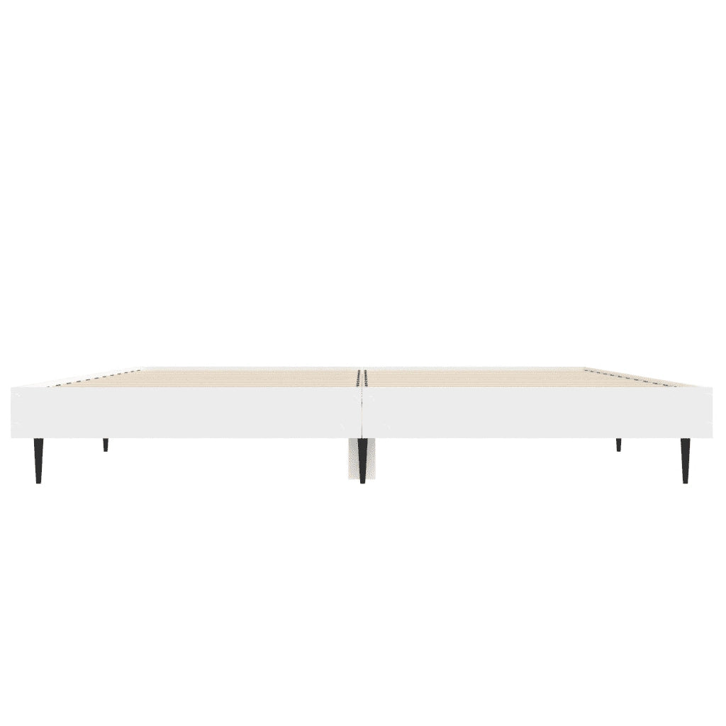 Giroletto-Struttura Letto Bianco 140x190 cm in Legno Multistrato 704696
