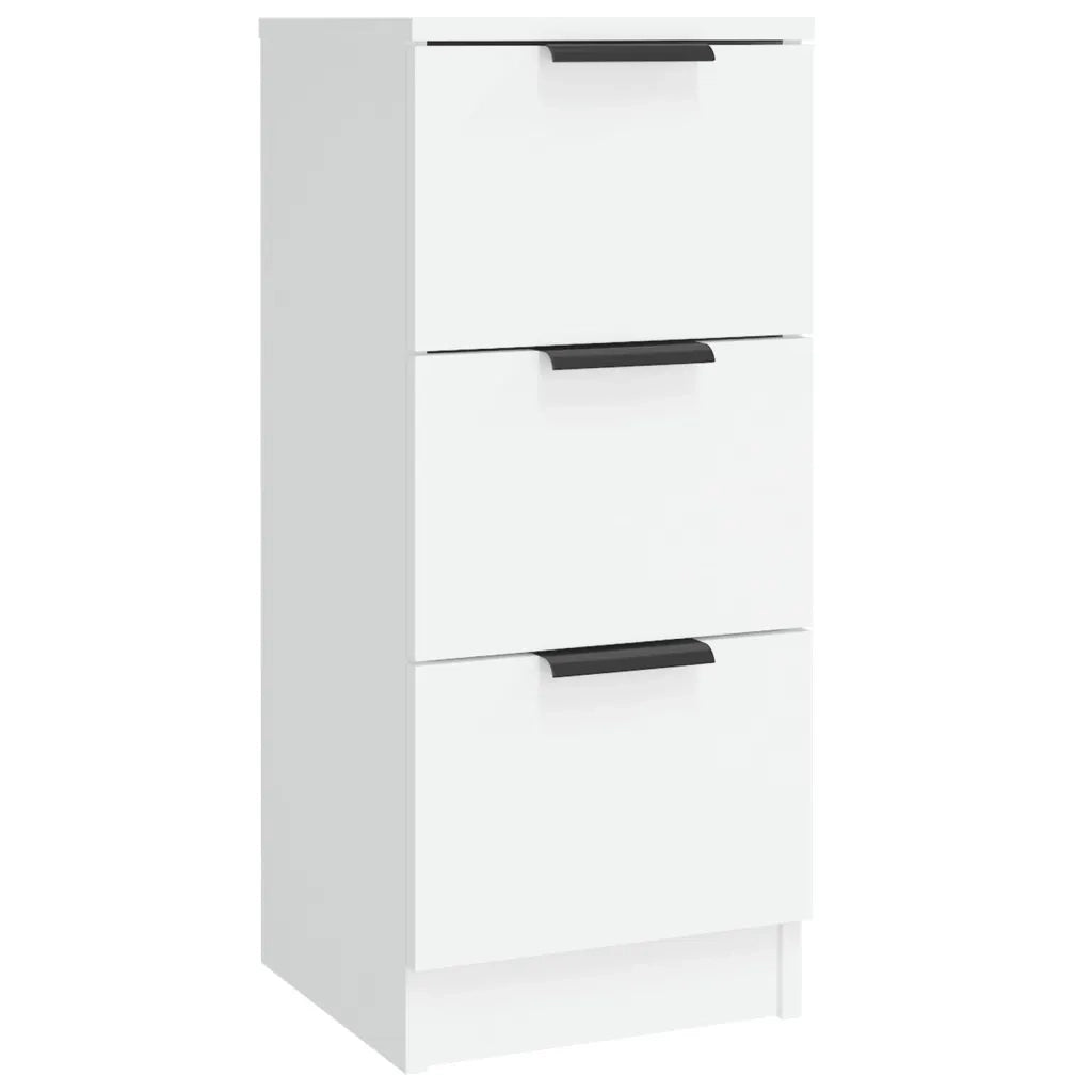 Credenze 3 pz | Madia | Buffet da pranzo | Armadio da pranzo Bianco in Legno Multistrato