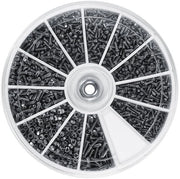 Assortimento di piccoli viti in acciaio inossidabile - 600 pezzi - per apparecchiature elettriche - inclusi bulloni...