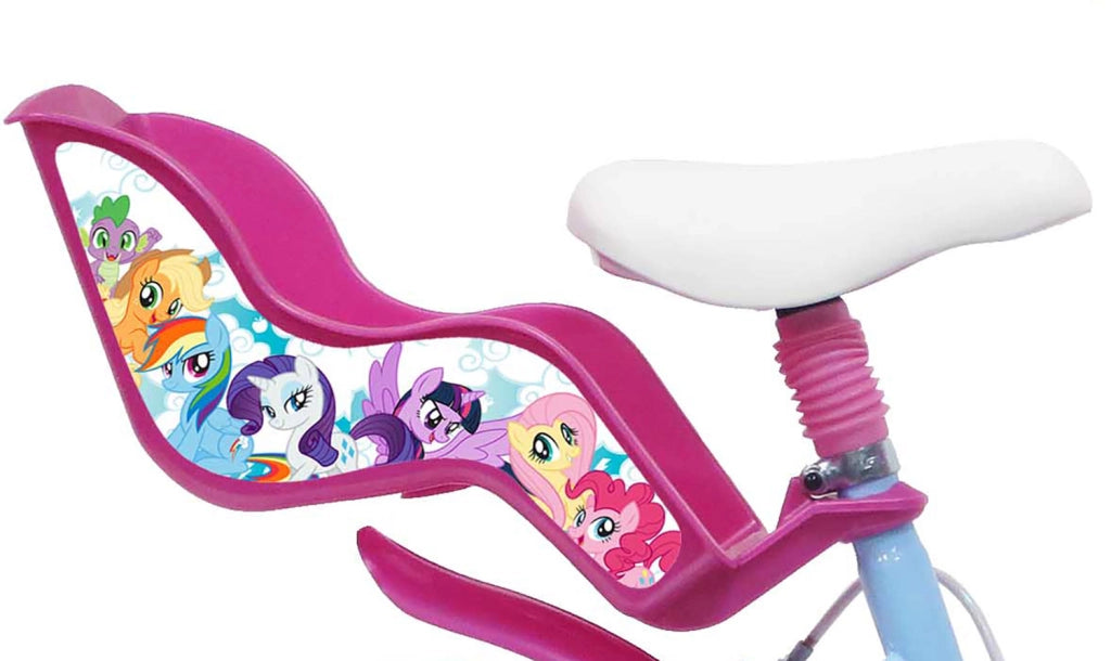 Bicicletta per Bambine 14" My Little Pony Freni Caliper e Stabilizzatori in Acciaio Hi-Ten Azzurro