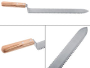 Estrattore di cera a forma Z - Disegno a dente di sega - Realizzato in acciaio inossidabile - Ultradurissimo/scherpo - Manico in legno - Strumento essenziale per l'apicoltore - Aspirapolline a forma Z