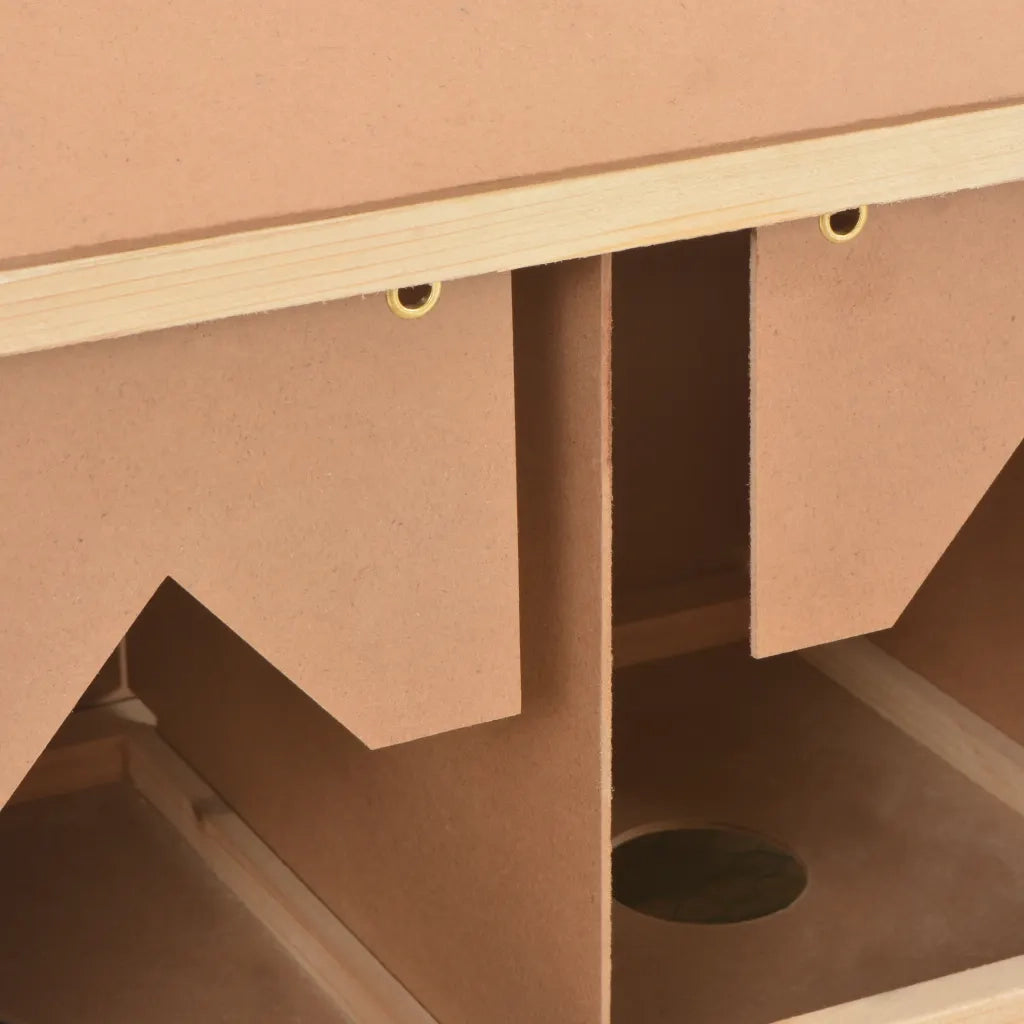 Casetta Cova per Galline 3 Scomparti 96x40x45 cm Legno di Pino 170656