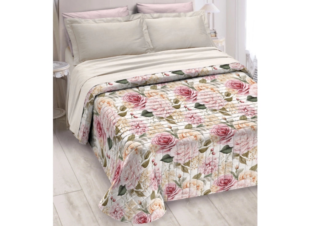 Quilt Trapuntino Piumino Estivo Digitale 100gr/mq Microfibra Flower D1