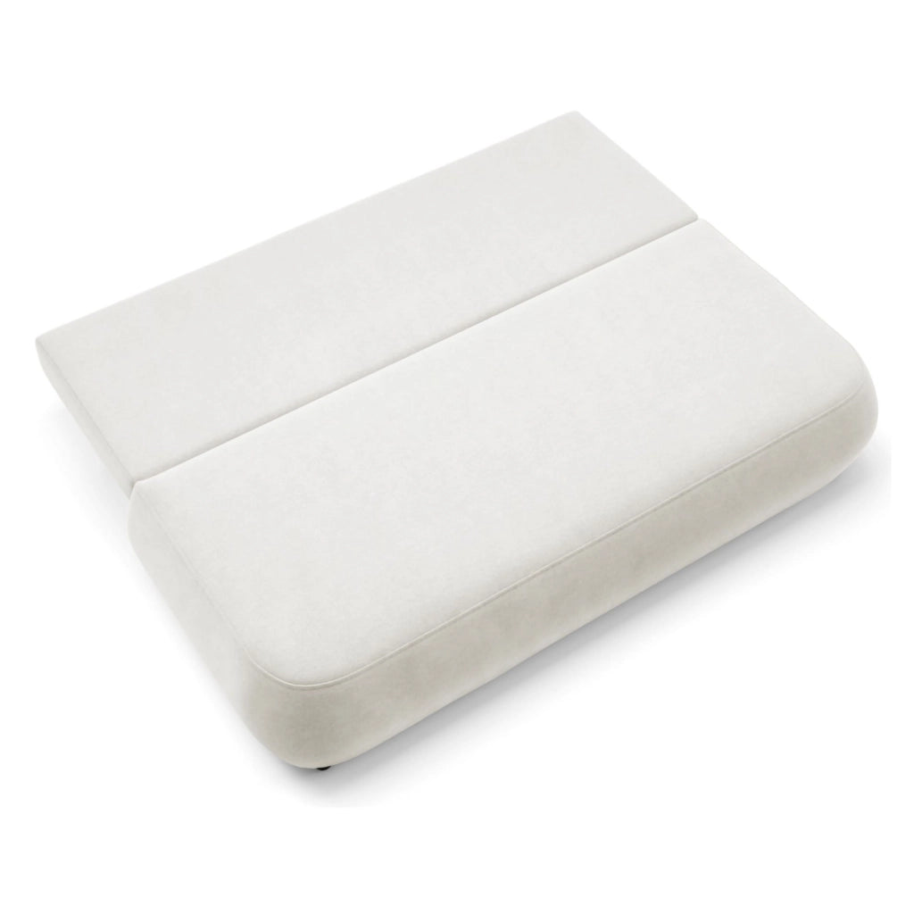 Brugnato, Divano Letto 2 Posti Contenitore, 210x106 cm Bianco Crema