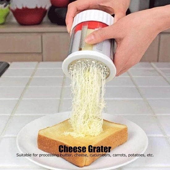 Raspatore Manuale per Formaggio - In Acciaio Inossidabile - Mini Raspatore per Formaggio - Trasformatore per Verdure/Frutta - Sicuro e Affidabile - Alta Efficienza - Raspatore