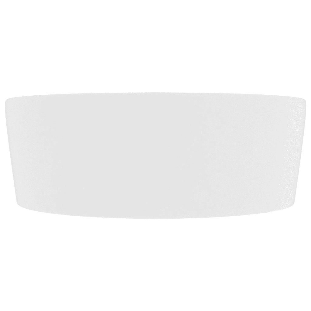 Lavandino con Troppopieno Bianco Opaco 36x13 cm in Ceramica 147031