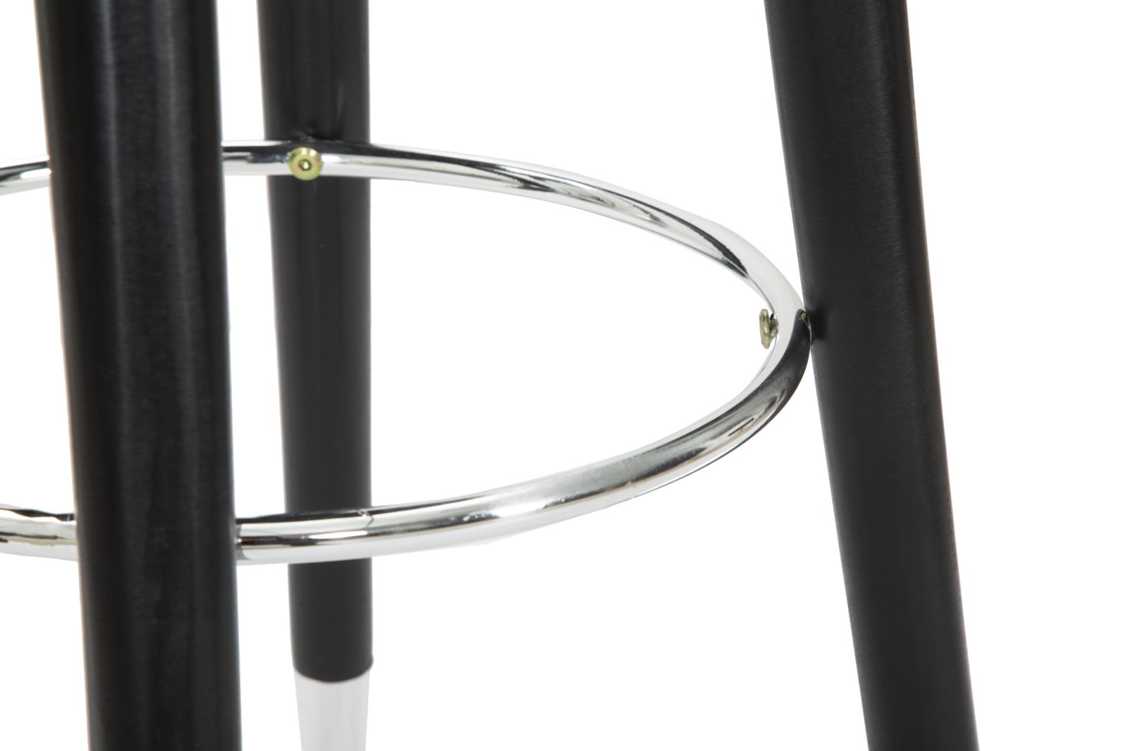 Sgabello Bar Paris Ø35x74 cm in Legno e Tessuto Vellutato Grigio