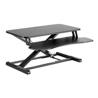 Alzata per monitor 80x40cm con porta tastiera, regolabile, Supporto di rialzo per computer