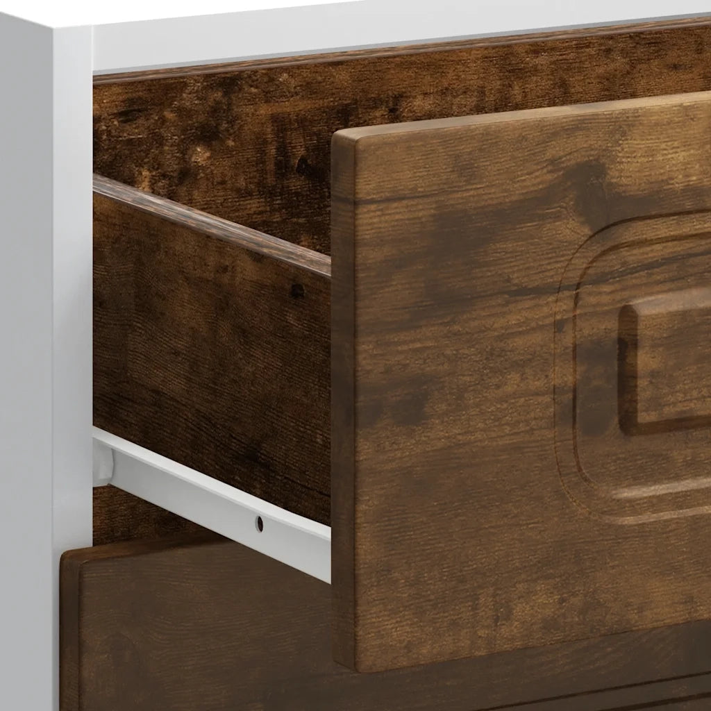 vidaXL Base da Cucina Kalmar Rovere Fumo in Legno Multistrato