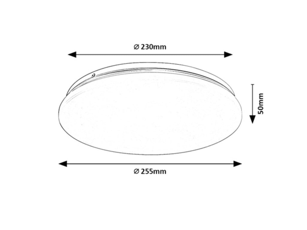 Plafoniera LED rotonda Lucas2 12W bianca IP44 Rabalux