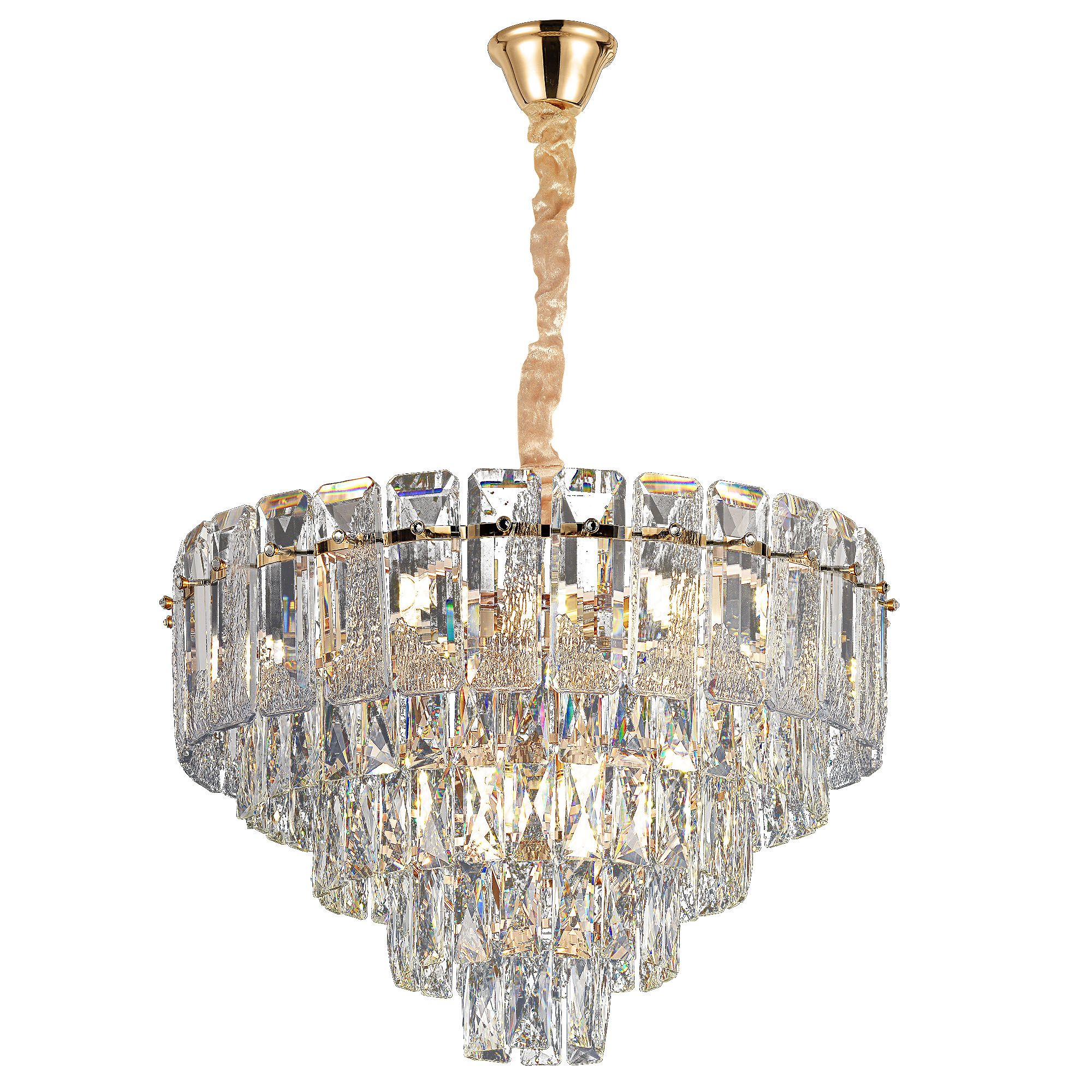 Lampada Cristal G056-cp 50cm Gold
