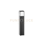 GES2032- PALETTO H.50CM 1 LUCE ATTACCO E27  IP44 IN ALLUMINIO GRIGIO ANTRACITE