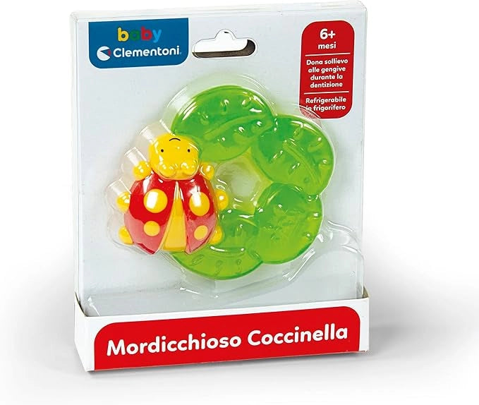 Mordicchioso Coccinella ,Clementoni,Eta 6+ mesi