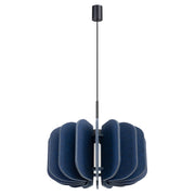 Lampada a sospensione e da terra moderna MULA con paralume in feltro da 45 cm, struttura nera