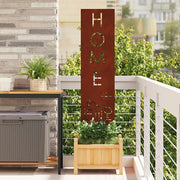 vidaXL Schermo per privacy in giardino Traforo Ruggine 32 x 140 cm