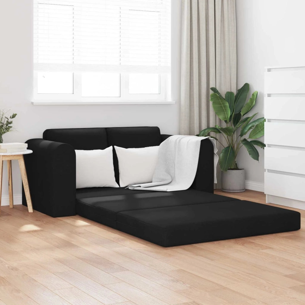 Divano letto 60cm Nero Tessuto 4106675