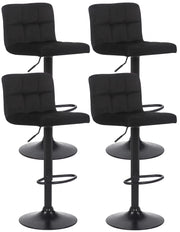 4er Set Barhocker Feni Samt