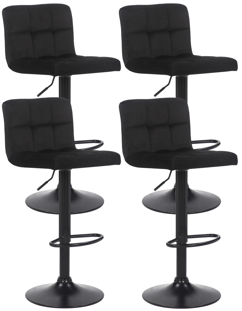 4er Set Barhocker Feni Samt