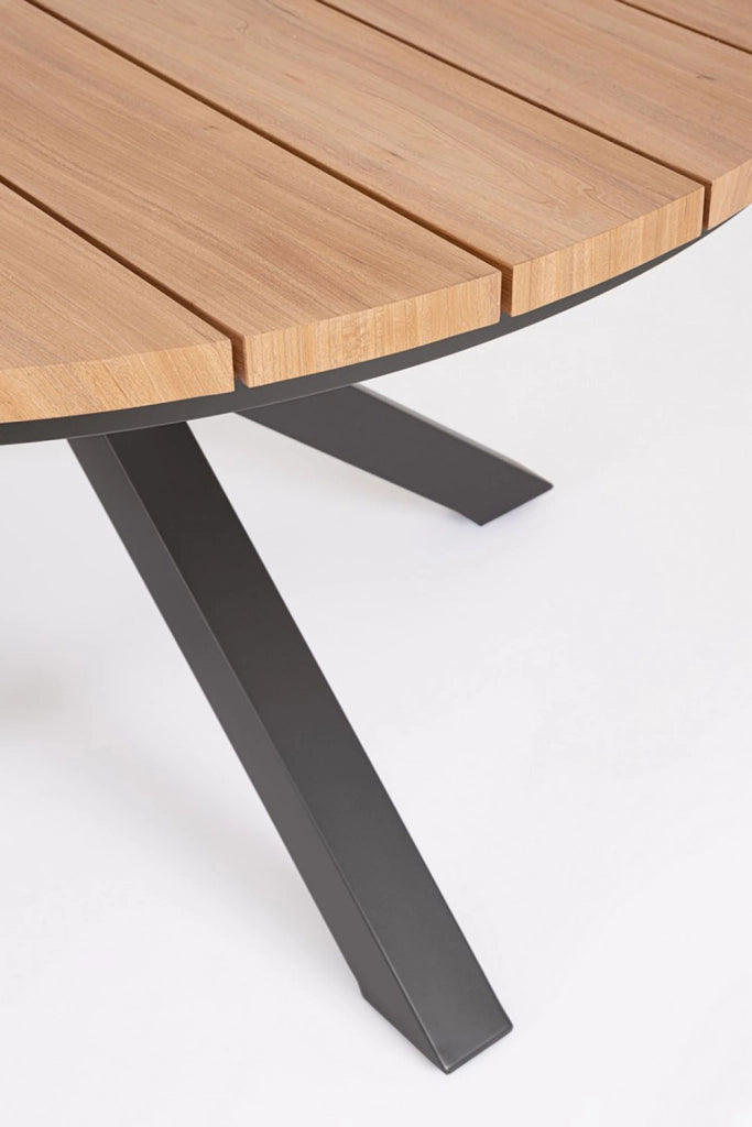 Tavolo da Esterno Ø130x75h cm in Alluminio Zelmar Antracite